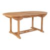 Rozkládací zahradní jídelní stůl Salamanca, teak, přírodní, 180/240×90×75 cm – House Nordic