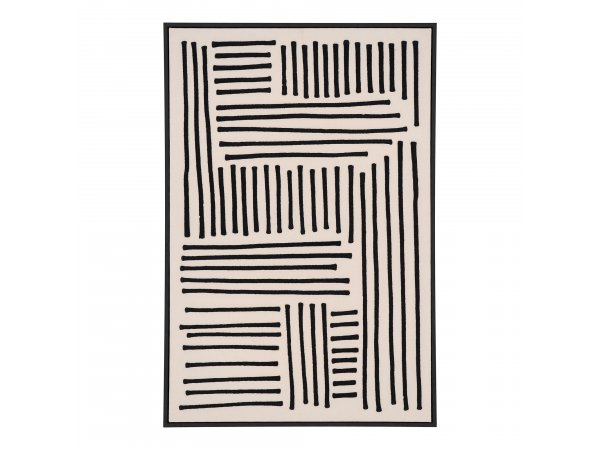 Obraz na plátně Lipari, černá/beige, 60×4×90 cm, No.1 – House Nordic