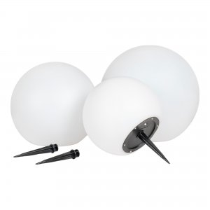 Sada solárních LED lamp Lifton, bílá, Ø20–30 cm – House Nordic