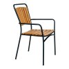 Zahradní židle Cleveland, teak/kov, 64×58×91 cm – House Nordic