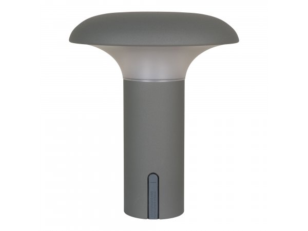 Stolní LED lampa Ramsey, šedá/matná, Ø17×21 cm – House Nordic