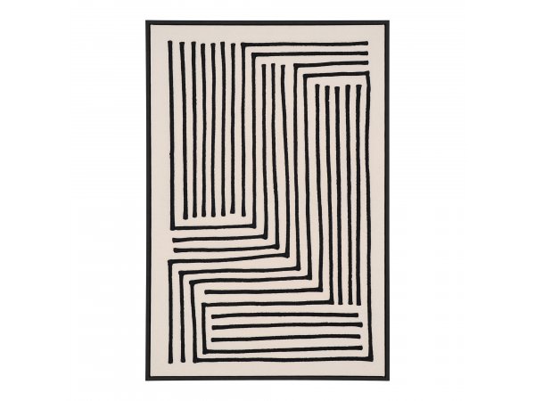 Obraz na plátně Lipari, černá/béžová, 60×3×90 cm No.3  – House Nordic