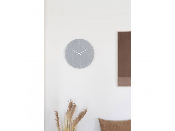 Nástěnné hodiny Ravenna, světle šedé, Ø40×4 cm – House Nordic