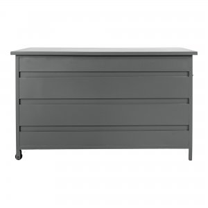Úložný zahradní box Cassis, hliník, šedý, 130×60×75 cm – House Nordic