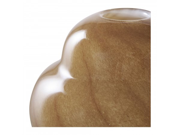 Váza skleněná, hnědá, Ø16,5×17 cm - House Nordic