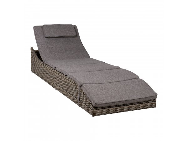 Zahradní lehátko Savona, Kubu šedé, 200×60×80 cm – House Nordic