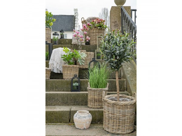 Sada košů Gili, kulaté, kubu ratan, 2 ks – House Nordic