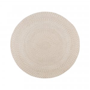 Kulatý koberec Menorca, pískový, Ø 120 cm – House Nordic