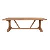 Zahradní stůl Volos, masivní teak, přírodní, 240×100×75 cm – House Nordic