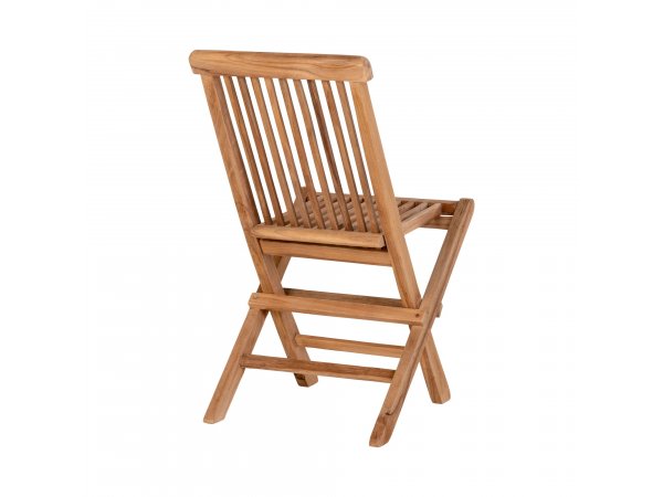 Dětská zahradní židle Toledo, skládací, teak, 42×31×58 cm – House Nordic