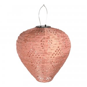 Solární LED lucerna Greatham, růžová, 30×30×33 cm – House Nordic