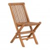 VÝPRODEJ: Dětská zahradní židle Toledo, skládací, teak, 42×31×58 cm 2 kusy – House Nordic