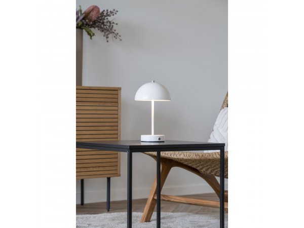 Stolní lampa Holt, kovová, bílá – House Nordic