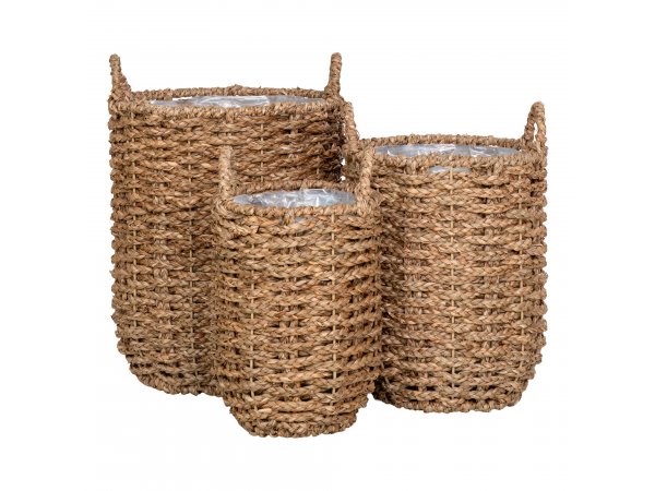 Sada úložných košů Hue, mořská tráva, přírodní, Ø20–31 cm – House Nordic