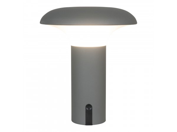 Stolní LED lampa Ramsey, šedá/matná, Ø17×21 cm – House Nordic