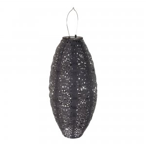 Solární LED lucerna Foxdale, šedá, 20×20×40 cm – House Nordic