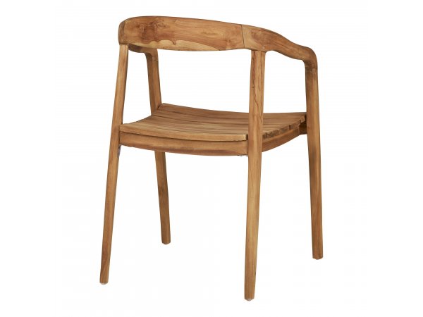 Zahradní židle Otero, teakové dřevo, přírodní, 76×55×54 cm – House Nordic