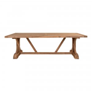 Zahradní stůl Volos, masivní teak, přírodní, 240×100×75 cm – House Nordic