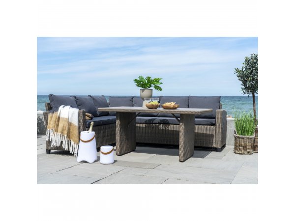 Stolní LED lampa Bristol s popruhem, bílá, 17×17×21 cm – House Nordic