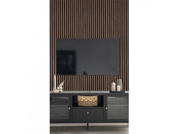 2 kusy Akustický panel, dýha ořech, 240×60×2,2 cm – House Nordic