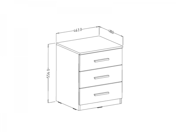 Moderní ložnice GALAXY dub Monastery/černý lesk