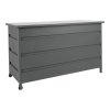 Úložný zahradní box Cassis, hliník, šedý, 130×60×75 cm – House Nordic
