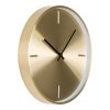 Nástěnné hodiny Istanbul, hliníkové, zlaté, tichý chod, ø30 cm – House Nordic