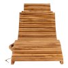 Zahradní lehátko Arrieta – teak, 160×50×25 cm – House Nordic