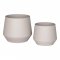 Květináče Trofa, sada 2 ks, kovové, písková, Ø20/25 cm – House Nordic