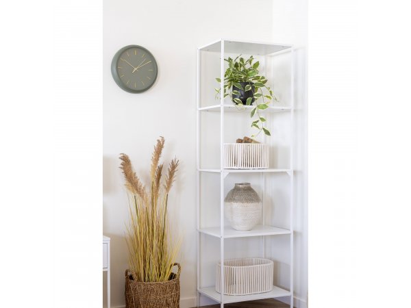 Nástěnné hodiny Rossano, zelené, Ø30×4 cm – House Nordic