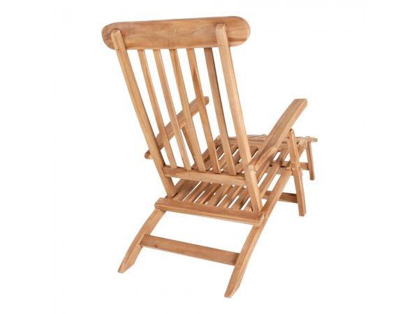 Zahradní lehátko Arrecife, teakové dřevo, nastavitelná opěrka, 150×60×95 cm – House Nordic