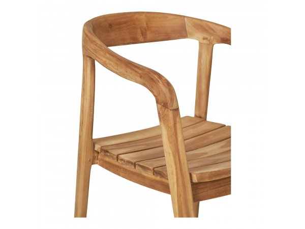 Zahradní židle Otero, teakové dřevo, přírodní, 76×55×54 cm – House Nordic