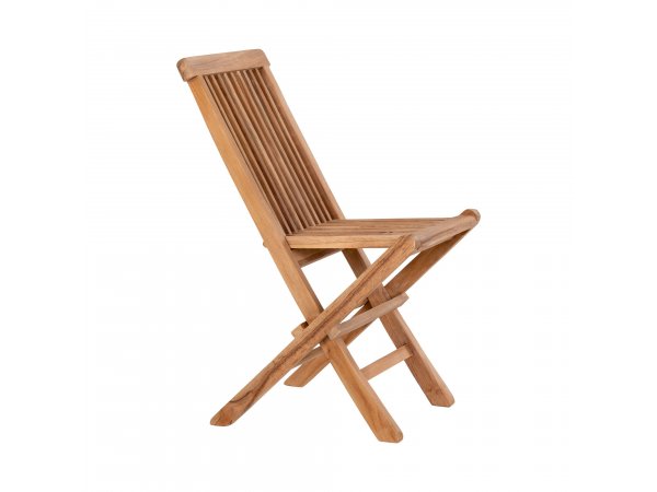 Dětská zahradní židle Toledo, skládací, teak, 42×31×58 cm – House Nordic