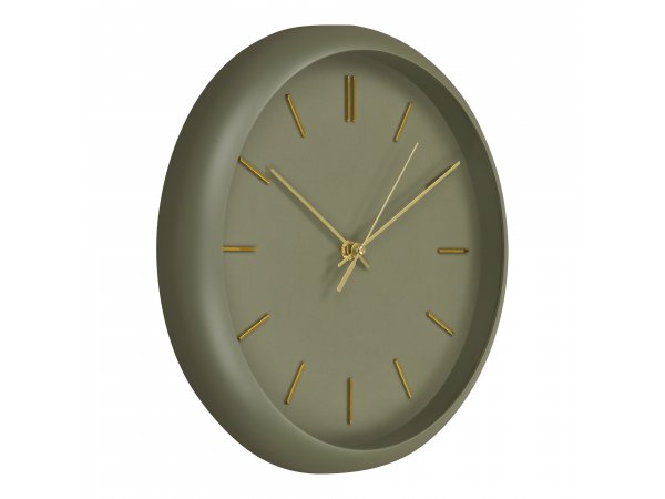 Nástěnné hodiny Rossano, zelené, Ø30×4 cm – House Nordic