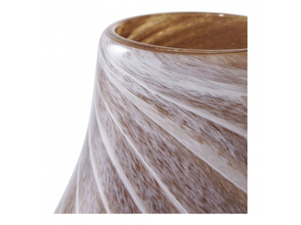 Váza Beja, skleněná, hnědá, Ø16×23 cm – House Nordic