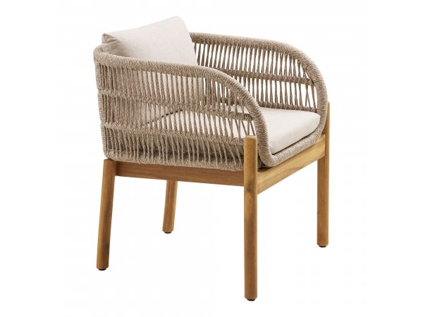 Zahradní křeslo Terracina, akáciové dřevo, béžová – House Nordic
