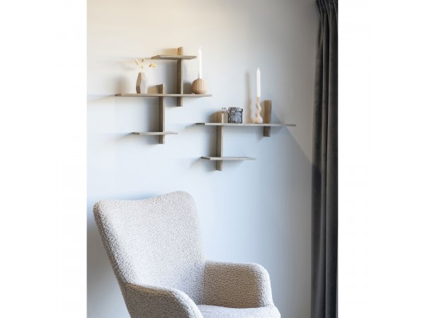 Gavi nástěnná police, borovice, přírodní, 55×15×55 cm – House Nordic