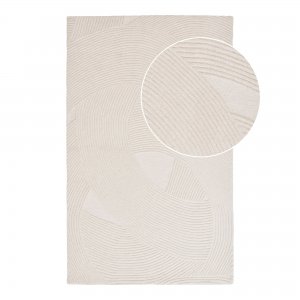 Koberec Pune, ručně tkaný, slonovinový, 200×300 cm – House Nordic