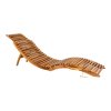 Zahradní lehátko Arrieta – teak, 160×50×25 cm – House Nordic
