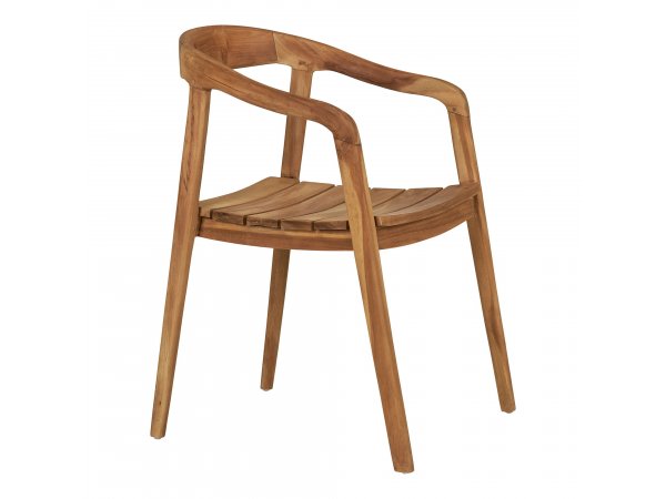 Zahradní židle Otero, teakové dřevo, přírodní, 76×55×54 cm – House Nordic