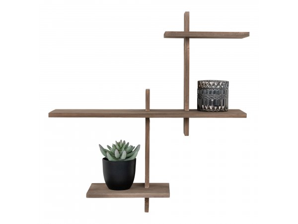 Gavi nástěnná police, borovice, přírodní, 55×15×55 cm – House Nordic