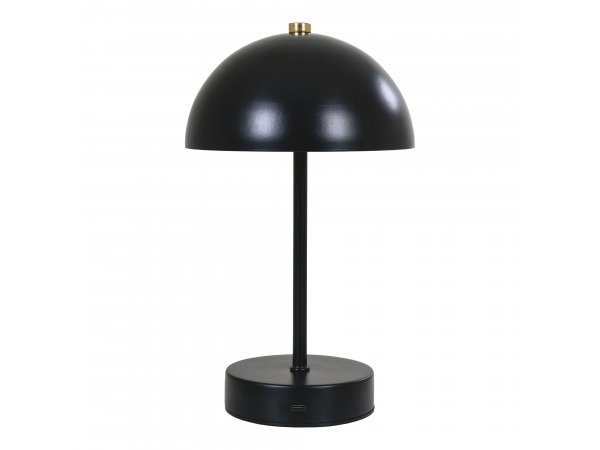 Stolní lampa Holt, kovová, černá/mosazná – House Nordic