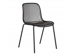 Zahradní židle Branson, černá, 46,5×55×82 cm – House Nordic