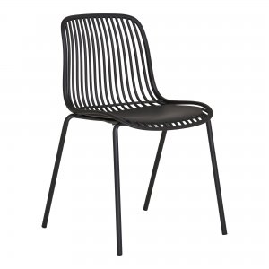 Zahradní židle Branson, černá, 46,5×55×82 cm – House Nordic