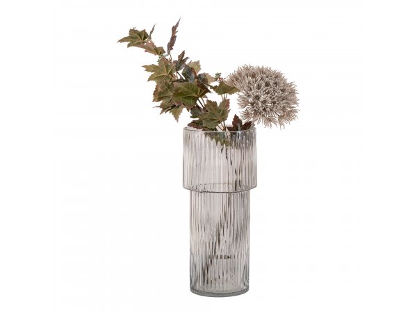 Váza, ručně foukané sklo, čirá, Ø17,5×40 cm – House Nordic