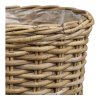 Sada úložných košů Kalak, přírodní Kubu ratan, Ø27/35 × V18/22 cm – House Nordic