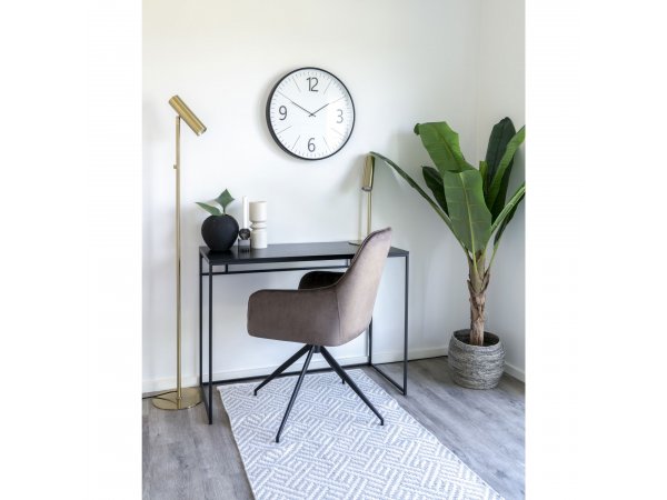 Nástěnné hodiny Biel, černobílé, Ø51 cm – House Nordic