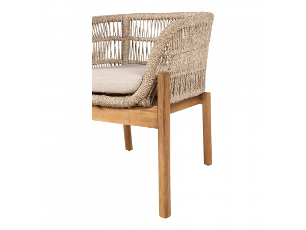 Zahradní křeslo Terracina, akáciové dřevo, béžová – House Nordic