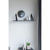 Nástěnné hodiny Amiens, s digitálním displejem, černé, ø25 cm – House Nordic