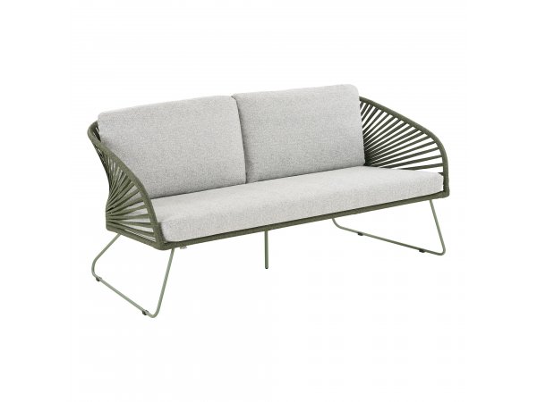 Zahradní sedací souprava Novella, šedá/zelená, včetně polštářů – House Nordic